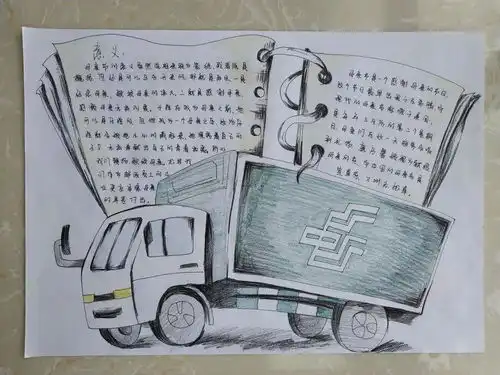 邮政娃妈妈,来看我给你做的手抄报