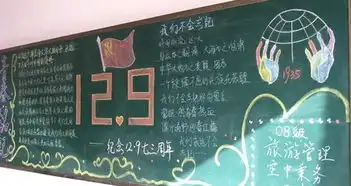 关于一二九运动黑板报素材