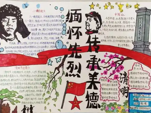 缅怀革命先烈,传承红色基因手抄报获奖作品大展示,快来围观