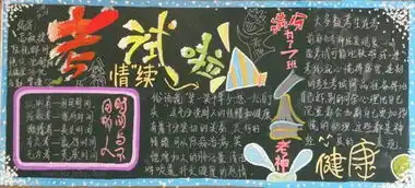 初一年级迎接期中考试黑板报7