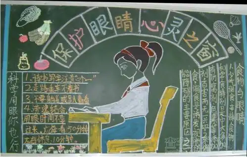 小学生保护眼睛黑板报设计小学生保护眼睛黑板报图片查字典板报网