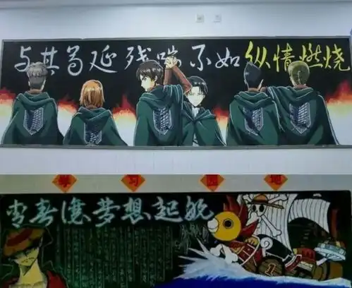 小学生创意黑板报,画工细腻精妙绝伦,隔壁班同学自愧不如