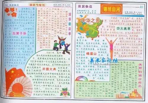 祝国庆60周年的手抄报急
