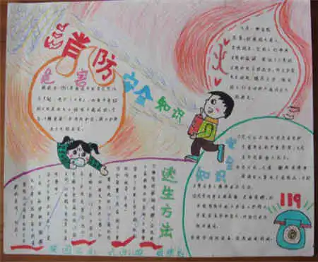 消防安全手抄报灭火三要素