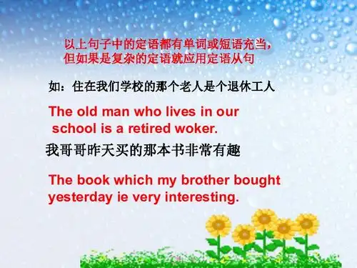 三维设计2014届高考英语人教版二轮语法重点速通定语从句二共49张ppt下载