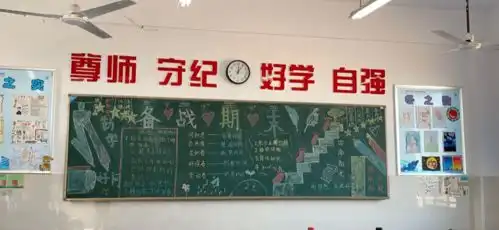 六安路小学中铁校区1月优秀黑板报评比结果和展示