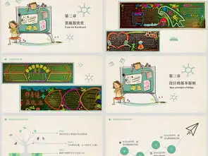 手绘风可爱卡通童趣版黑板报设计学习ppt模板下载10.82mb思想品德教育大全主题班会ppt