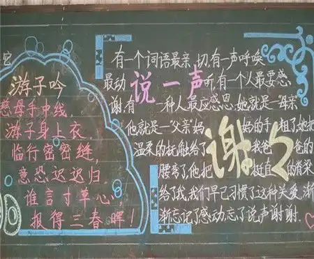 家长会黑板报家长会黑板报素材