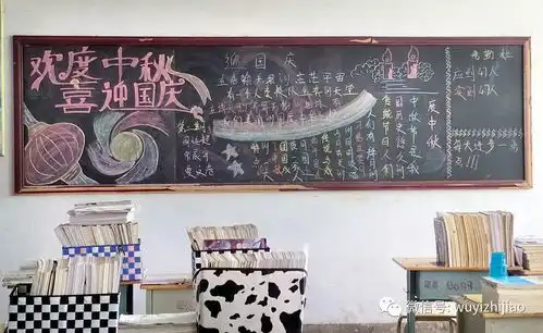 武邑职教欢度中秋喜迎国庆主题板报展示活动