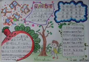 关于文明校园的手抄报