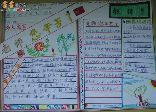 感恩老师手抄报图片