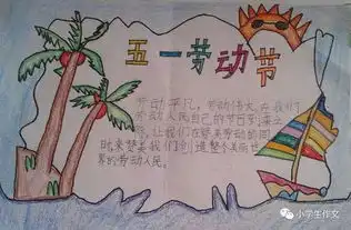 生活小贴士劳动节手抄报绘画步骤卡通素材边框实例