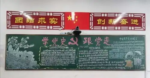 民乐中学举办党史学习教育主题黑板报比赛