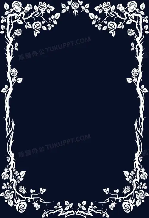 粉笔画玫瑰花边png图片素材免费下载png格式613897像素熊猫办公