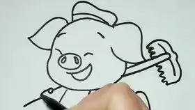 可爱小青虫幼儿亲子简笔画,看一遍就会画