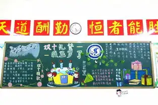 方寸粉彩书绘双十记校庆五周年专题黑板报评比活动