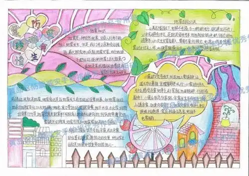 防震减灾黄岛区中小学生地震科普手抄报比赛优秀作品展示一