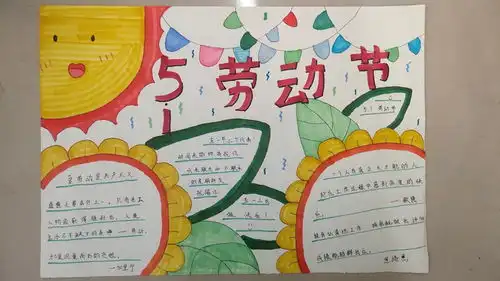亳州市第一小学手抄报优秀作品展劳动最光荣