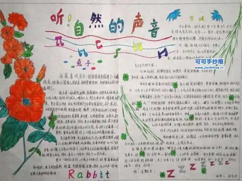 认识大自然的手抄报