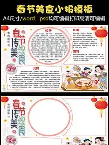 图片免费下载春节美食手抄报素材春节美食手抄报模板千图网
