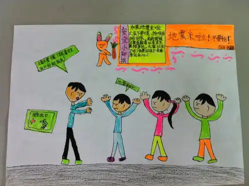 防震减灾手抄报生命不惧地震