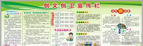 创文创卫宣传栏设计图
