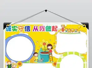 诚实守信从我做起中华传统美德手抄电子小报图片素材worddoc模板下载8.09mb道德与法治手抄报大全学科手抄报