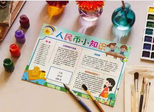 人民币小知识手抄报电子小报word模板下载熊猫办公