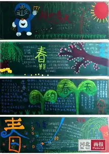 平乡县滏阳中学举办了一场相约春天的板报设计活动