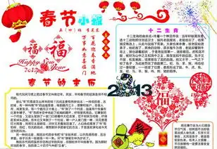春节手抄报过年忙,糍粑香
