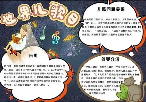 世界儿歌日小报