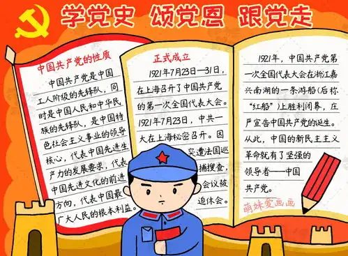 简单的庆祝建党100周年手抄报,含内容文字,建党手抄报模板大全