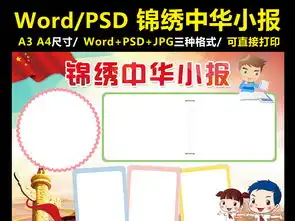 锦绣中华手抄报爱我中华电子小报word图片设计素材高清worddoc模板下载196.01mb其他大全