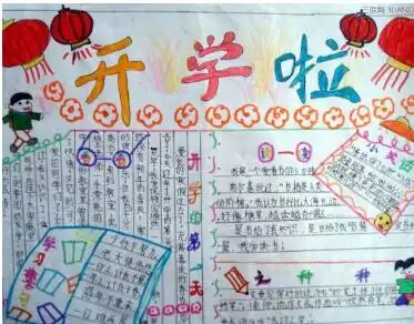2018新学期欢迎开学手抄报内容五年级
