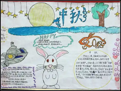中秋节手抄报图片和资料