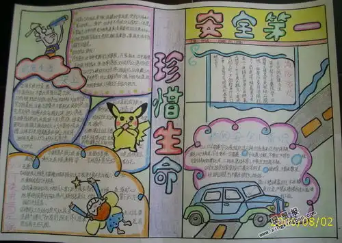 珍惜生命手抄报资料
