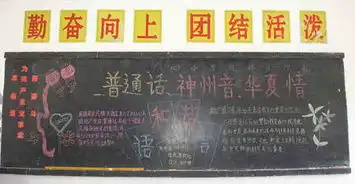 推广普通话黑板报普通话语音