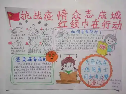 抗击疫情,安定区少先队员在行动