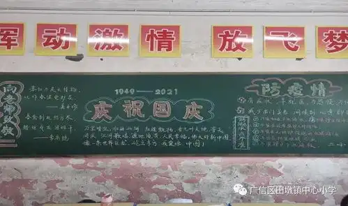 田墩中心小学开展向国旗敬礼活动及开展迎国庆主题板报活动
