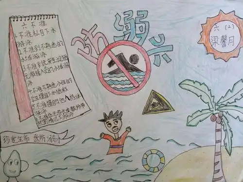 防溺水手抄报大全是作业更是警示教育