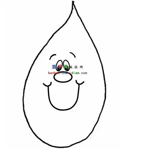 雨滴的简笔画