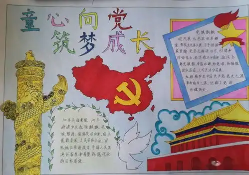 红色手抄报作品展览第一期