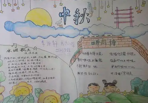 中秋节手抄报模板好词好句好段好诗范文,为孩子收藏