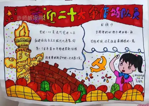 2022最新喜迎二十大争做好队员手抄报带文字内容