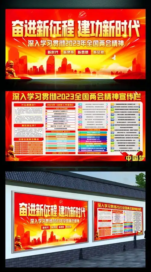 2023年全国两会板报