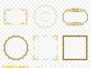 金色欧式花纹边框花边相框画框png素材图片模板下载15.26mb欧式边框大全花纹边框