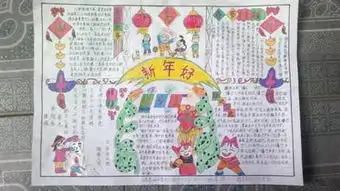 寻找年味手抄报内容