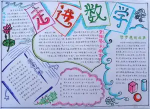数学手抄报上面画什么图案好