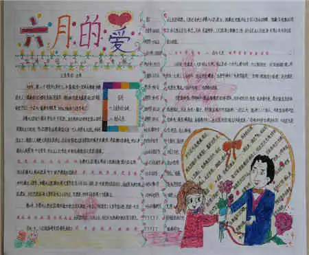 父亲节手抄报祝爸爸父亲节快乐