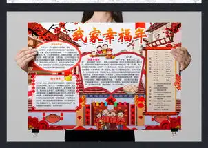 2018我家幸福年小报狗年春节新年寒假生活小报word模板图片素材psd下载43.16mb元旦手抄报大全节日手抄报